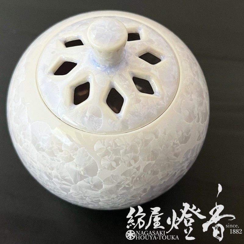 香器『香炉【京華釉・紫(きょうかゆう)-MURASAKI-】紙箱入[京焼