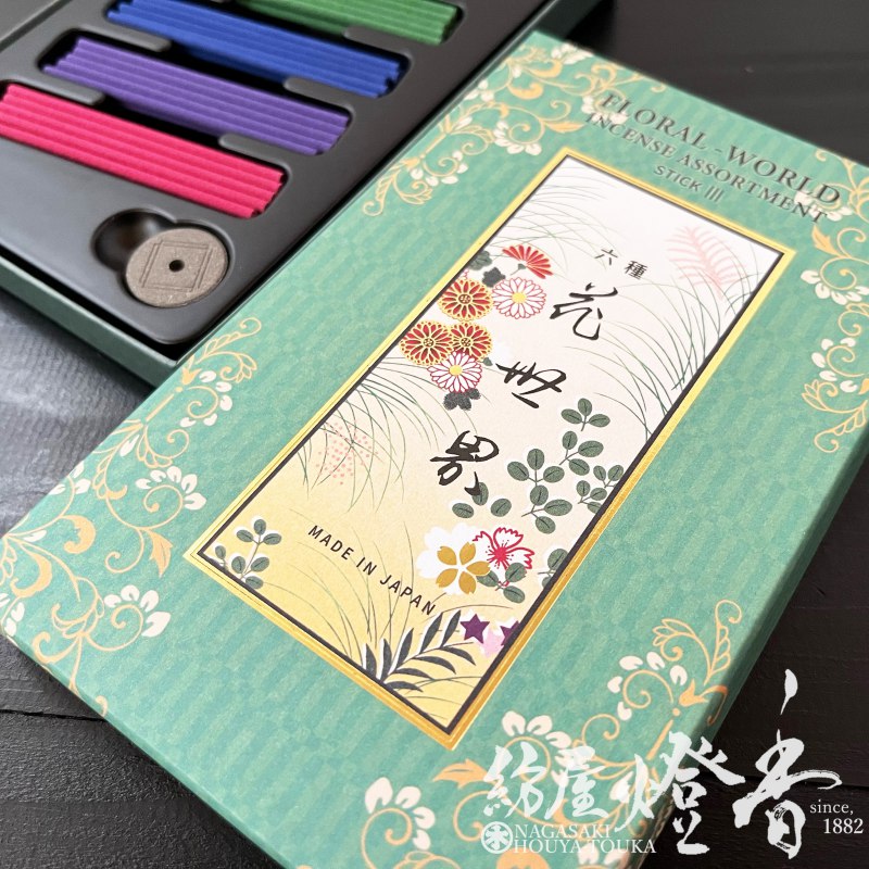 お香/くつろぎ『六種花世界-FLORAL WORLD-【6種アソート/各10本入