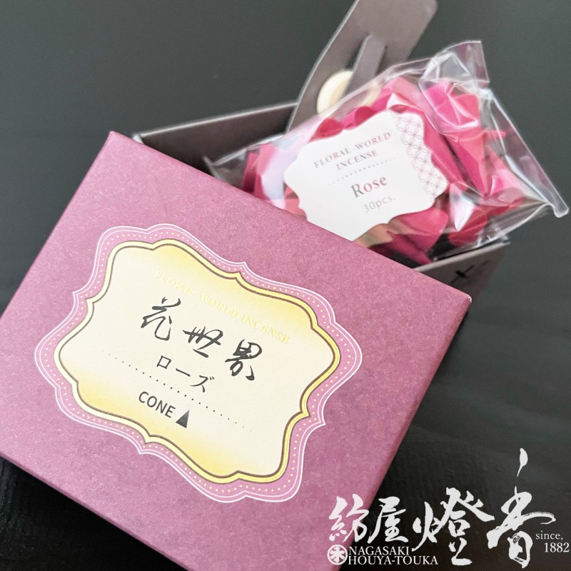 お香/くつろぎ『六種花世界-FLORAL WORLD-【ローズ-ROSE-/CO30粒入