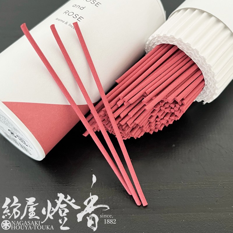 お香/インセンス『香る線香【ローズ＆ローズ-ROSE and ROSE-】ミニ寸筒