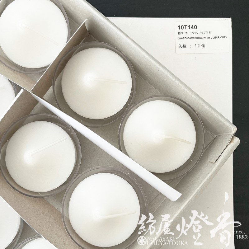 カートリッジ式ローソク交換用/120個『和ローカートリッジ【クリア