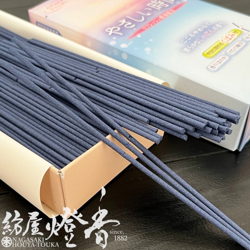 お線香『リフレッシュ精油配合【やさしい時間・清らかなしゃぼんの香り