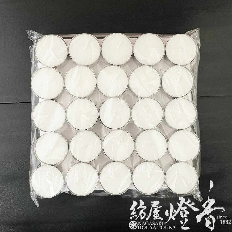 ケース/10袋『アルミカップ入キャンドル【ティーライトティン・Bタイプ