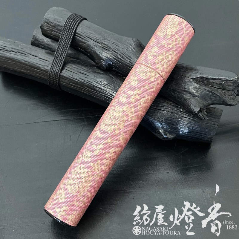 お参り用品『香りを持ち歩く【お香・線香ケース[ピンク/中サイズ]】紙