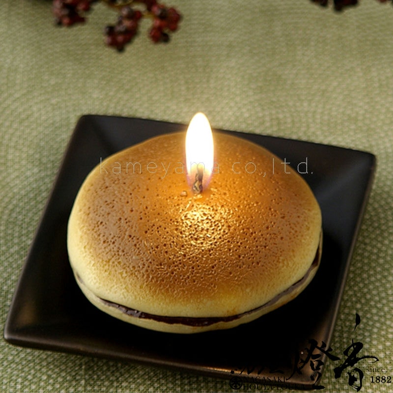 故人の好物キャンドル『まるで本物【どらやきキャンドル】プラ箱入