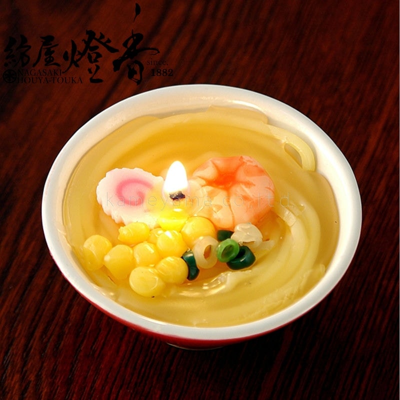 故人の好物キャンドル『まるで本物【らーめん横丁キャンドル】プラ箱入