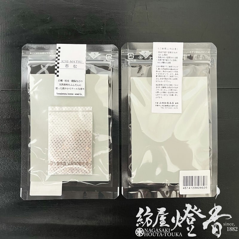 名刺香/匂い袋『香りの嗜み【詰替用匂香・市松シリーズカードケース