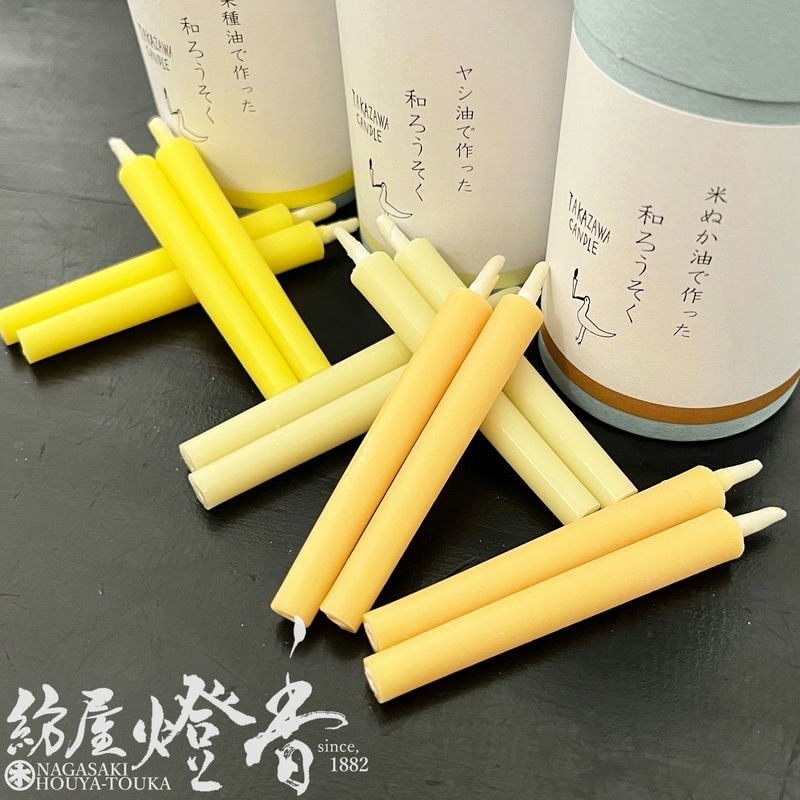 灯りのギフト『三種の和蝋燭詰合せ【のと里山のあかり・紙筒3種