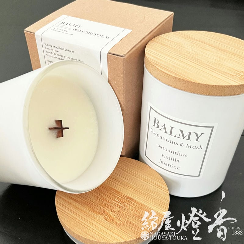 �����ޥ����ɥ��100%NATURAL��BALMY Candle[ Osmanthus & Musk ]�ۻ�Ȣ��[ǳ��20����/�ڿ�]��Nez reflet