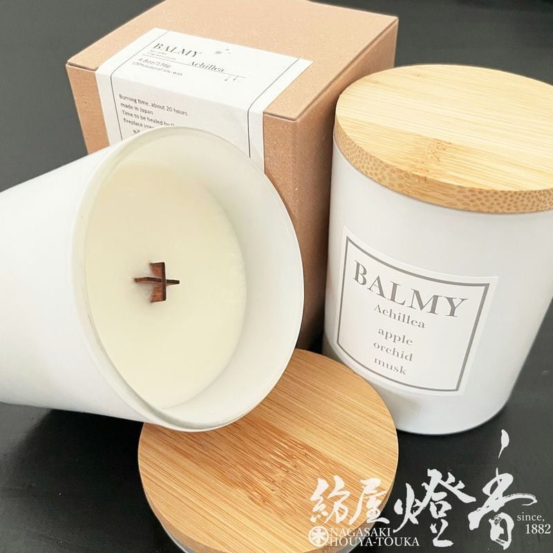 アロマキャンドル『100%NATURAL【BALMY Candle[ Achillea ]】紙箱入