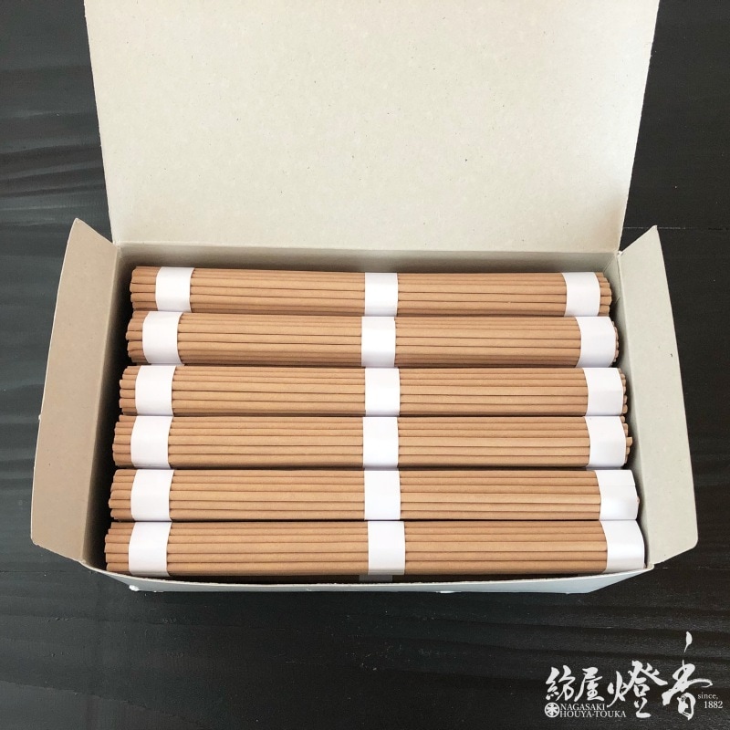 ケース/12箱『やさしい香り【護摩線香・長寸8寸/30把入】紙箱[有煙
