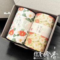 選べる香りのギフト『そっと寄り添う香り【日々香(ひびか)・２種詰合せ-HIBIKA-/ミニ寸紙筒詰】専用紙箱入[少煙]』日本香堂