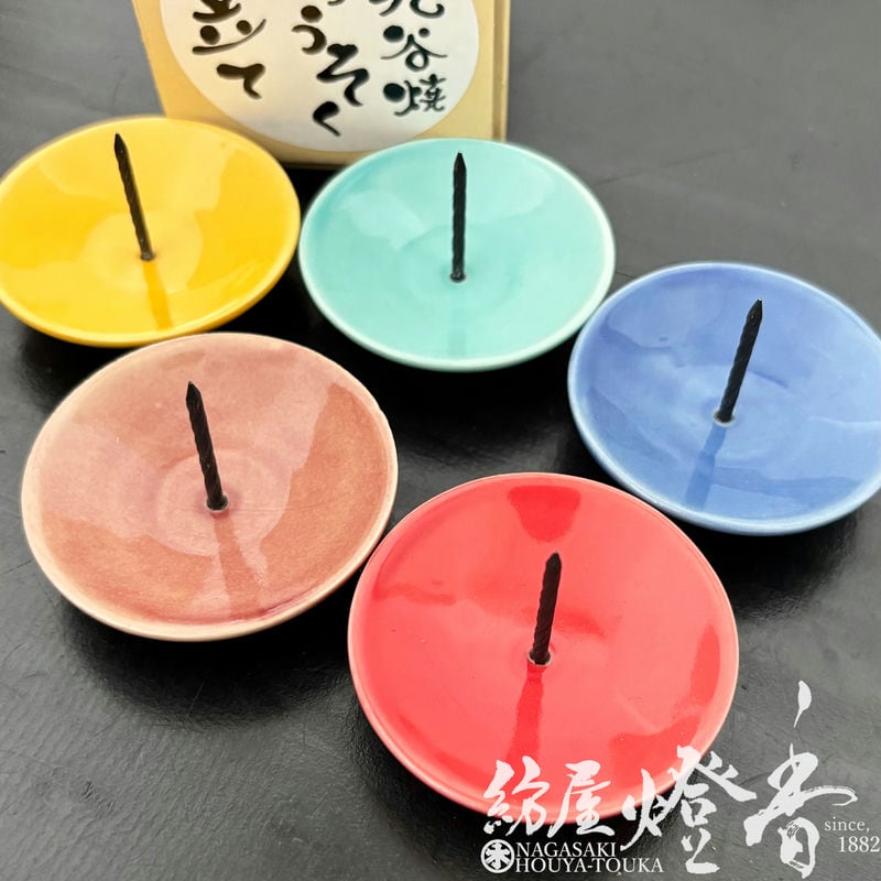 燭台/蝋燭立『ジャパンクタニ【九谷焼ろうそく立て・緑-MIDORI-】紙箱
