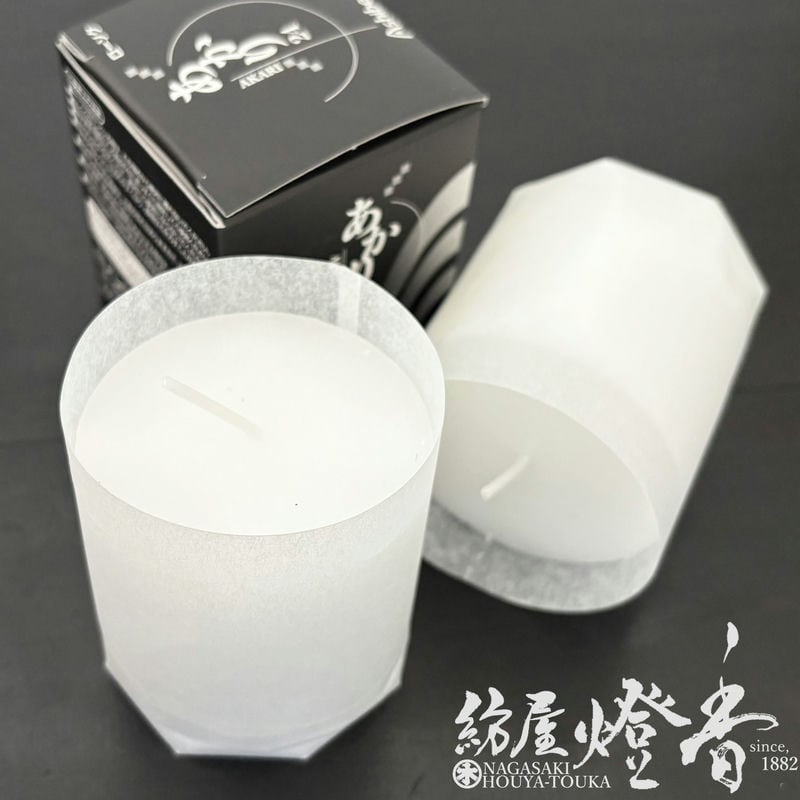 ケース/48箱『式典用ろうそく【あかり24[白]・台ナシ/徳用48箱入