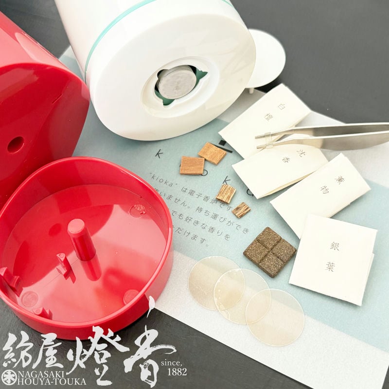 電子香炉/香道具『充電式電気香炉【kioka(キオカ)用・銀葉/5枚入】畳紙
