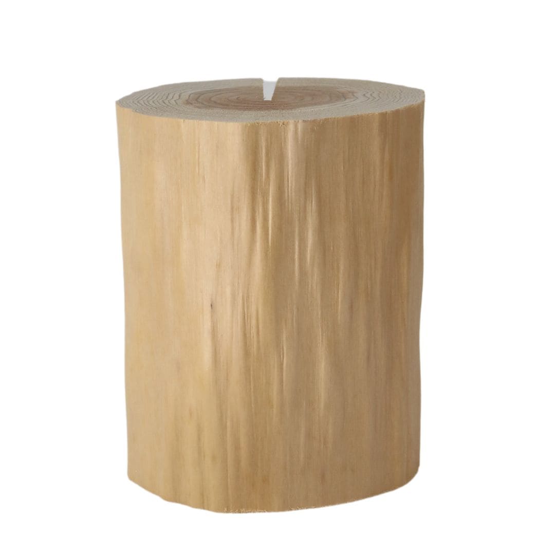 丸太 インテリア 輪切り 絞り丸太 高さ18cm 直径15cm｜カット丸太
