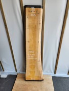 桧 耳付 一枚板 棚板 テレビボード 無垢 天板 2140x60x330mm 品番23072609|桧(ヒノキ)|無垢一枚板(カウンター・テーブル・テレビ台)