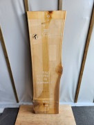 桧 耳付 一枚板 テーブル 天板 無垢 1950x55x530mm 品番23072611