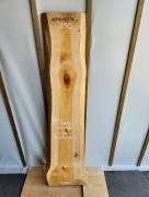 桧 耳付 一枚板 棚板 テレビボード 無垢 天板 2155x65x340mm 品番23072707|桧(ヒノキ)|無垢一枚板(カウンター・テーブル・テレビ台)