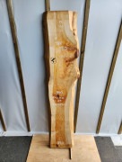 桧 耳付 一枚板 棚板 テレビボード 無垢 天板 2110x65x340mm 品番23072709|桧(ヒノキ)|無垢一枚板(カウンター・テーブル・テレビ台)