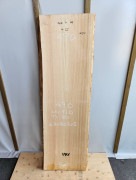桧 耳付 一枚板 テーブル 天板 無垢 1710x50x490mm 品番23080305|桧(ヒノキ)|無垢一枚板(カウンター・テーブル・テレビ台)