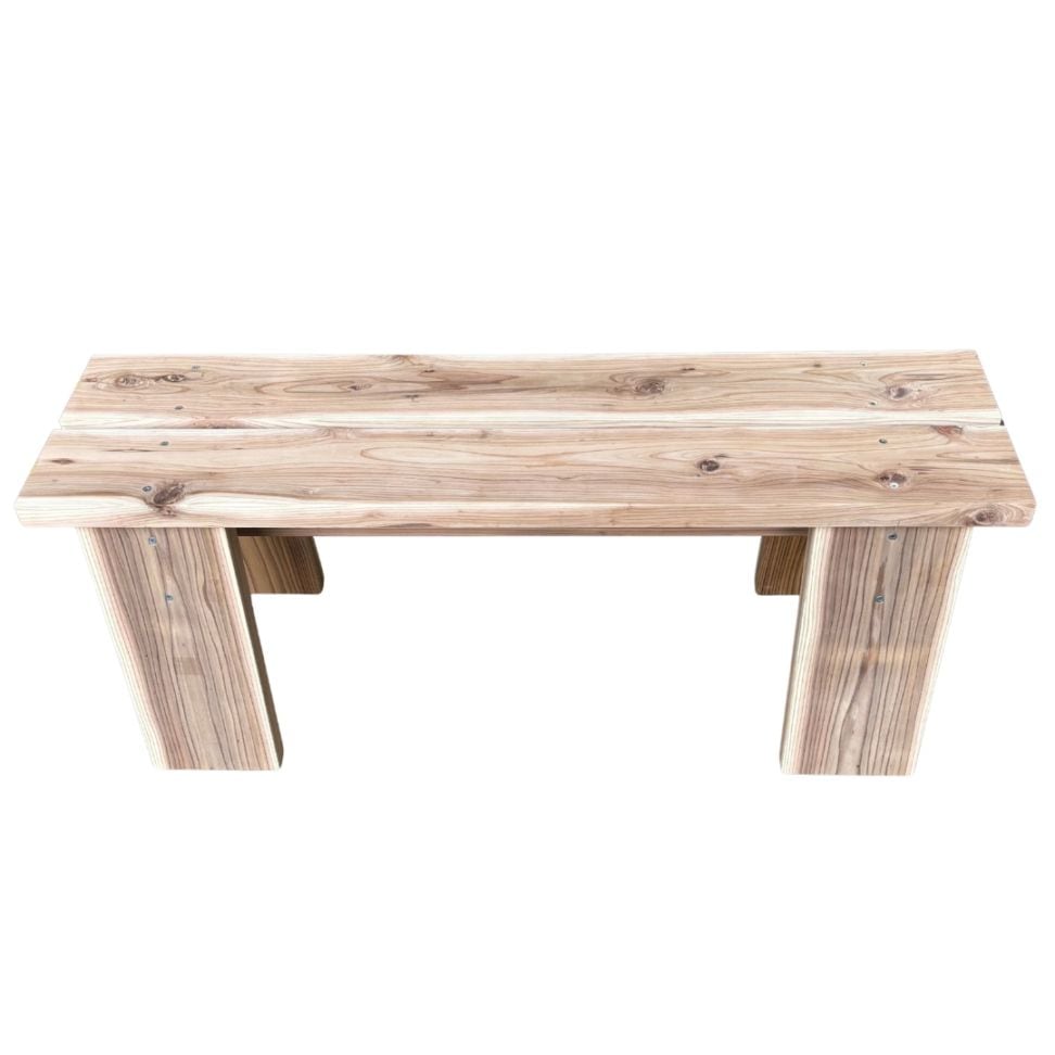 DIYキット 木製ベンチ 2人掛け 無垢杉 幅99cm｜ガーデン・室内・店舗