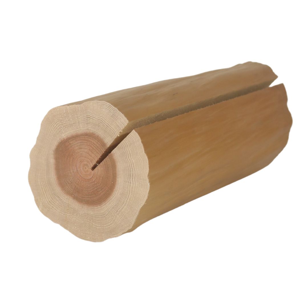 丸太 インテリア 輪切り 絞り丸太 高さ33cm 直径15cm｜カット丸太