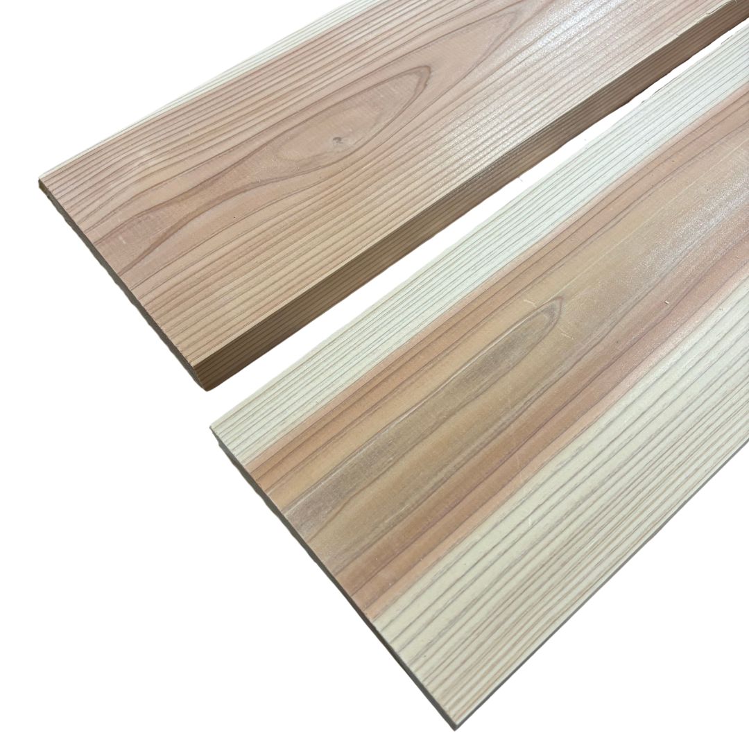 杉板 厚み30×幅180×長さ2380mm 1枚入り 節無し 無塗装 乾燥材