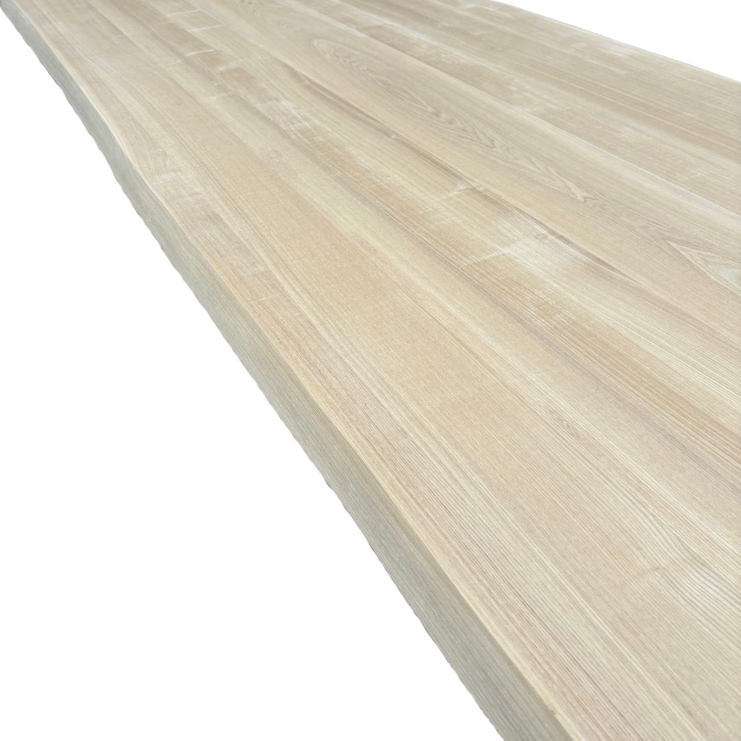 タモ 幅はぎ材 耳付 一枚板風 ダイニングテーブル 天板 2110×40×900mm