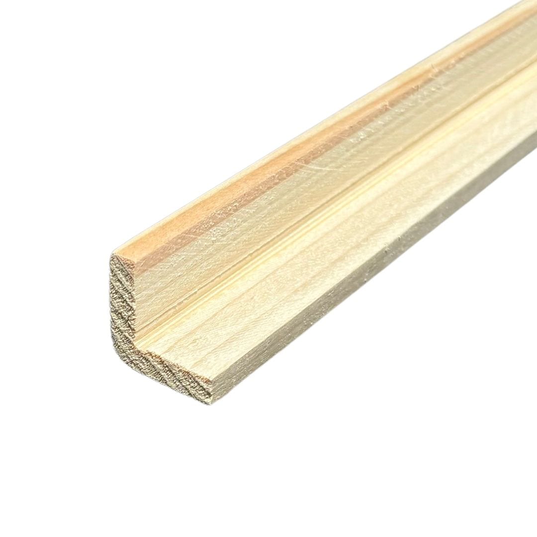 出隅 コーナー材 桧 無節 1980×23×23mm｜巾木・出隅・見切縁｜木材通販