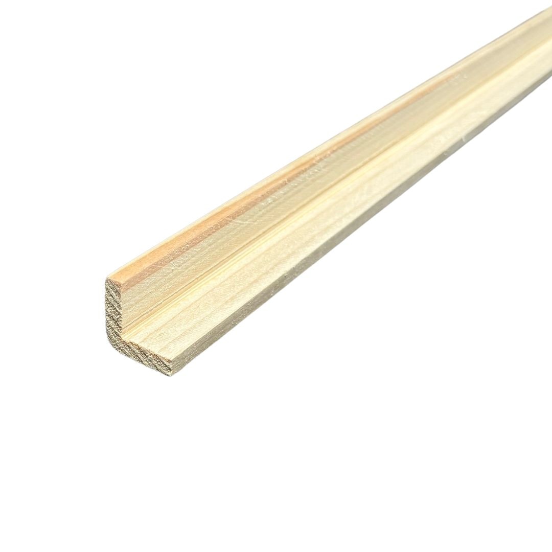 出隅 コーナー材 桧 無節 1980×23×23mm｜巾木・出隅・見切縁｜木材通販
