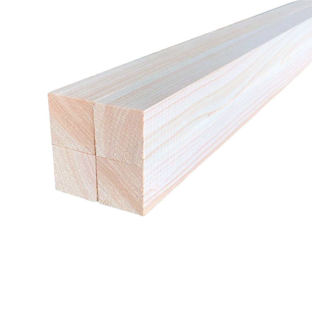 桧 角材 厚み30×幅30×長さ980mm 4本入り 無節 乾燥材 プレーナー加工