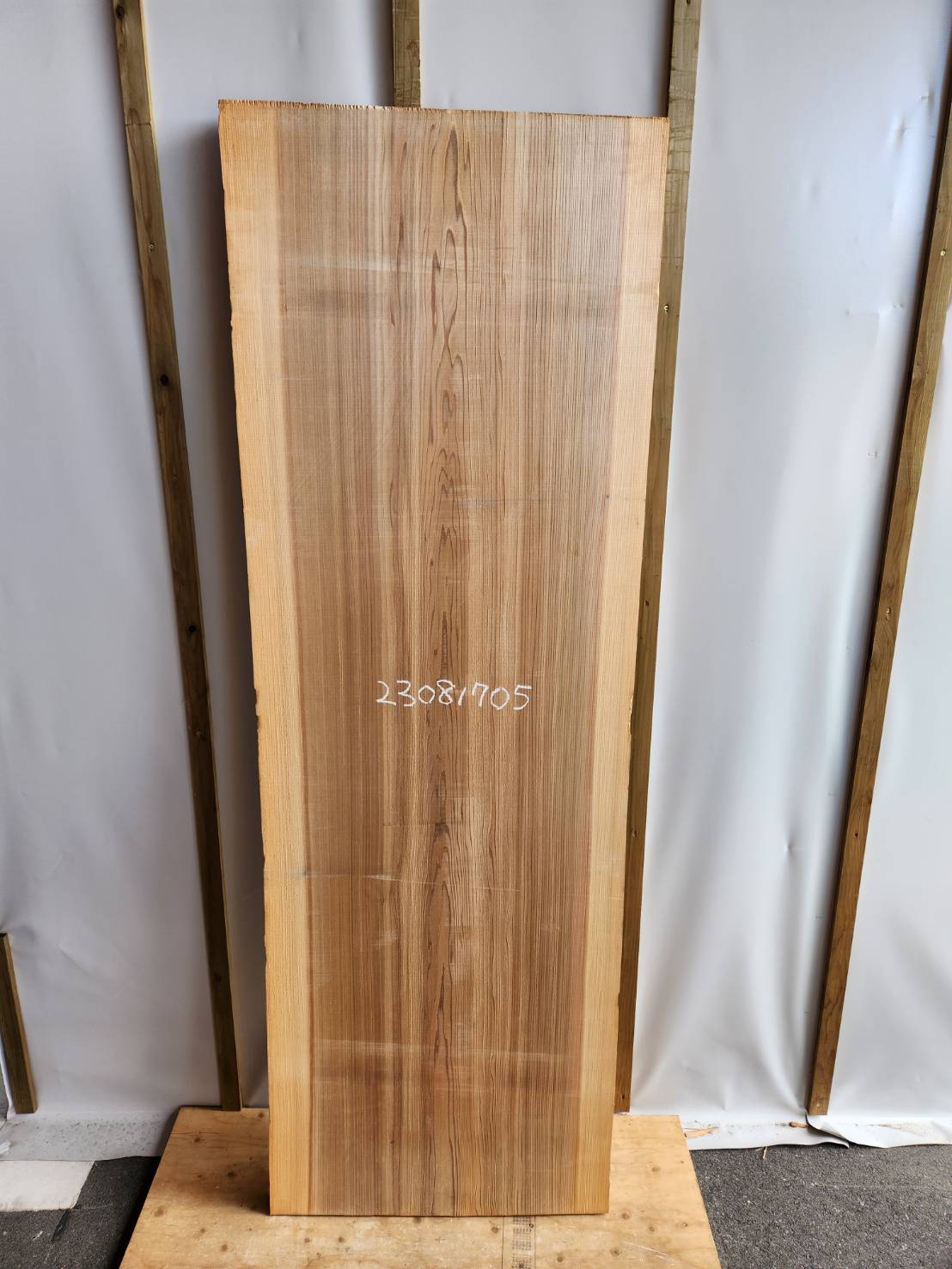 杉 耳付き 一枚板 天板 テーブル テレビボード 無垢 2160×60×650mm