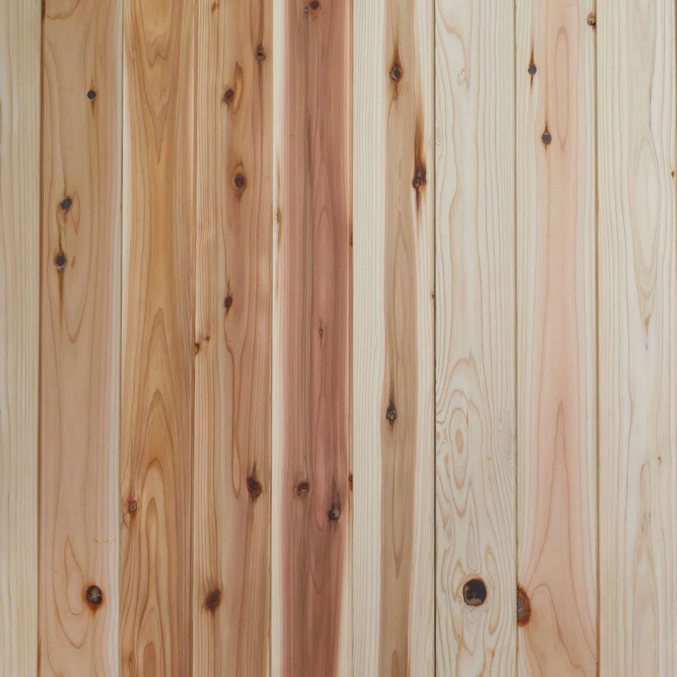 檜 羽目板 無節 本実目透し サンダー仕上げ 1970ｍｍ×10ｍｍ厚×90ｍｍ幅 36枚（2坪入り） ☆檜 羽目板 上小無節 本実目透し サンダー仕上げ 1970ｍｍ×