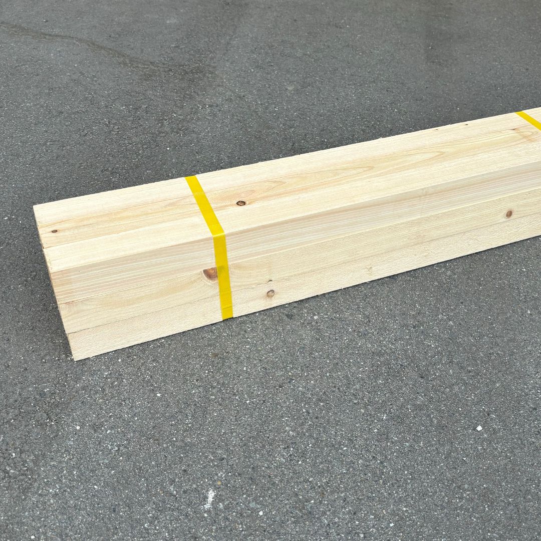 桧 角材 節あり 荒材 半乾燥 800×45×45mm <br>18本/36本/90本/180本