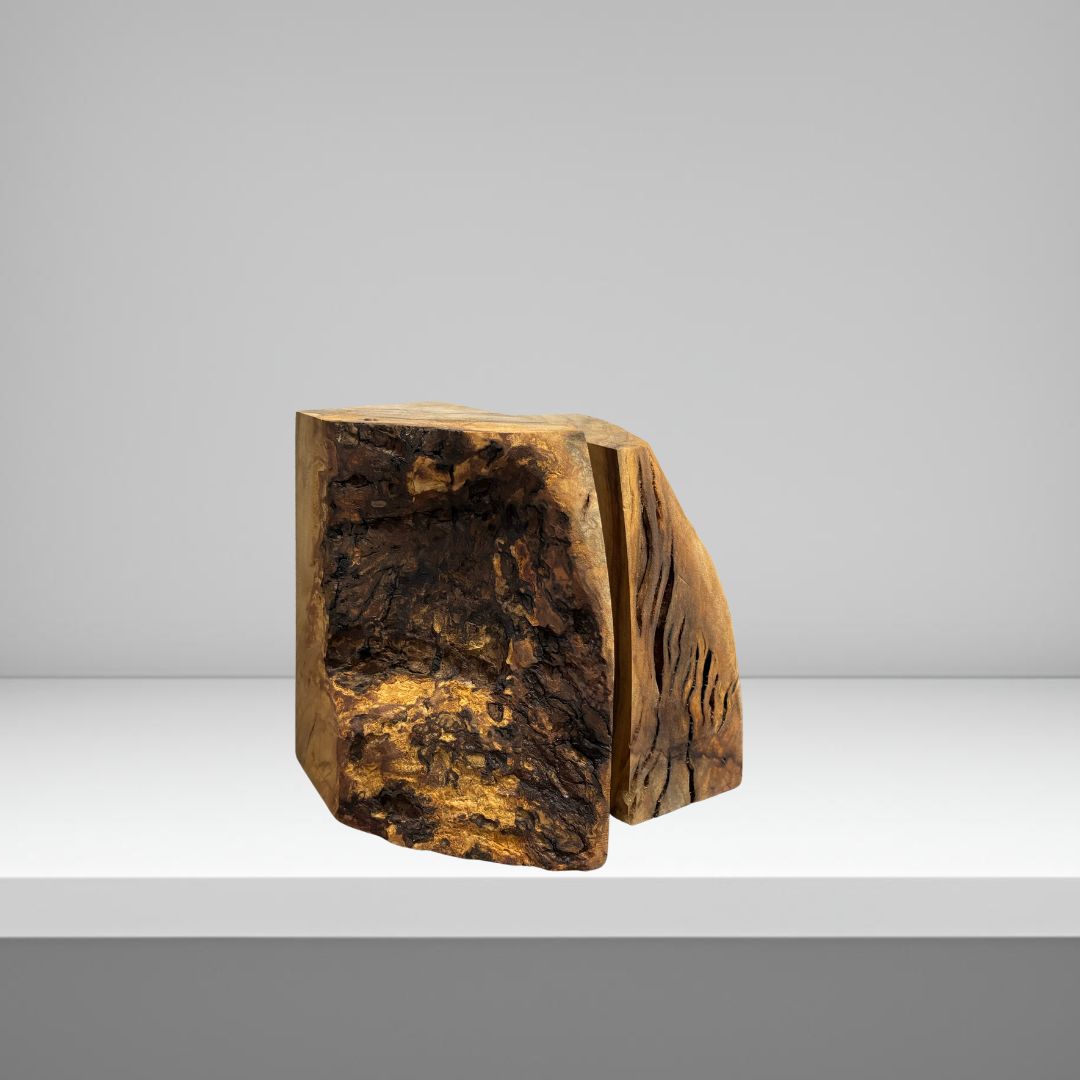 ブックエンド 楠 1組(2個入り) 高さ約23cm｜ブックエンド 木製｜木材