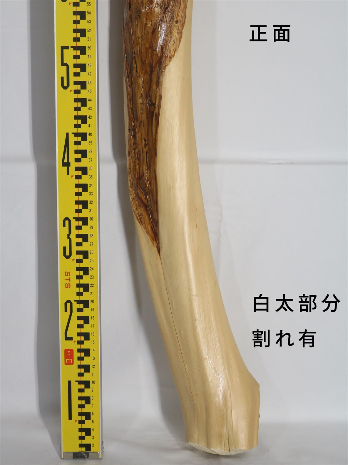 変木 榁(ムロ) 長さ約1980mm 末口幅Φ60~70mm 元口幅Φ80～100mm