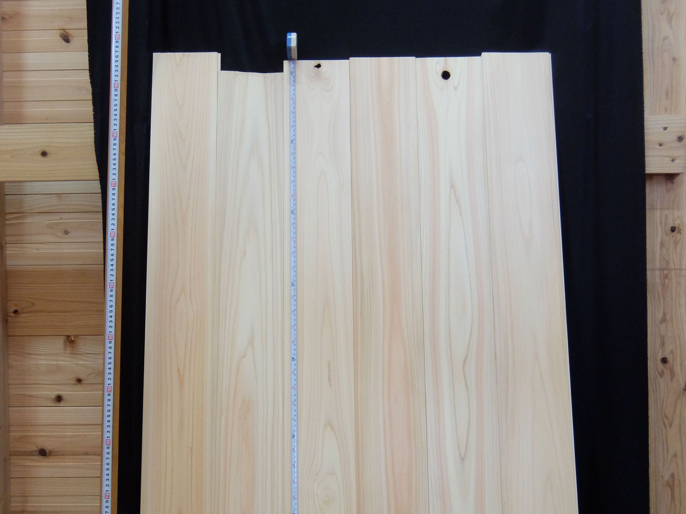 桧 フローリング 縁甲板 <br>床材 無節 無塗装 <br>2000×15×140mm <br