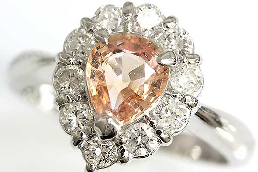 et1-8-248【蓮色サファイア&ダイヤモンド】Pt900リング