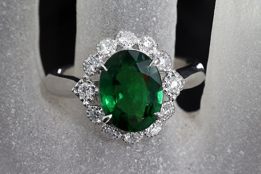 k-2-et1-8-20【Gガーネット2.46cts&ダイヤ0.34cts】Pt900リング