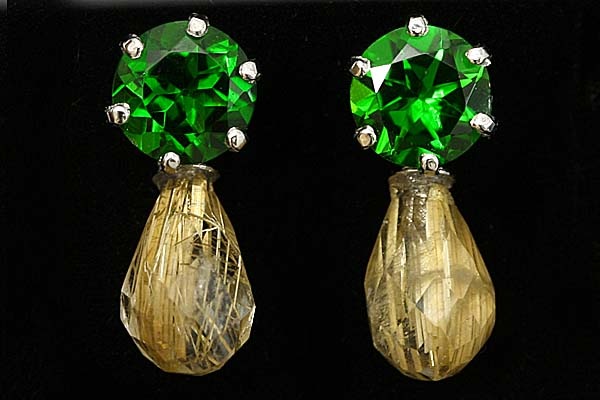 rutile【ルチルクォーツ】Silver925ペアチャーム