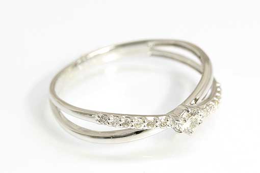 A56-19z0024【ダイヤモンド0.18cts】Pt900リング