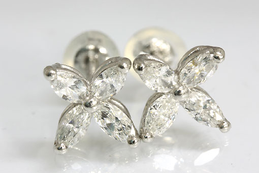 ♡*♡様 【本物保証】Pt900 天然ダイヤモンド 各0.2ct ピアス｜合計約 PT900 計0.2ct ダイヤモンド 覆輪 ピアス – anybelle
