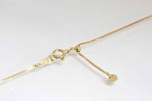 A559-nc1【スクリューネックレス】K18YGチェーン