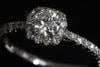 A582-24n0059【ダイヤモンド 0.369cts】Pt900ダイヤモンドリング