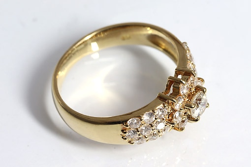 S1-j227-4【ダイヤモンド 0.80cts】K18ダイヤモンドリング