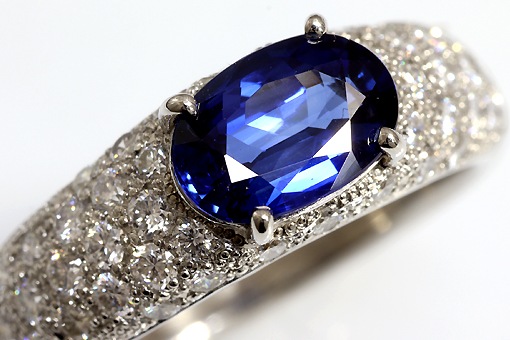 k-1-15g0145【サファイア1.35cts&ダイヤ0.6cts】Pt900/K18WGリング