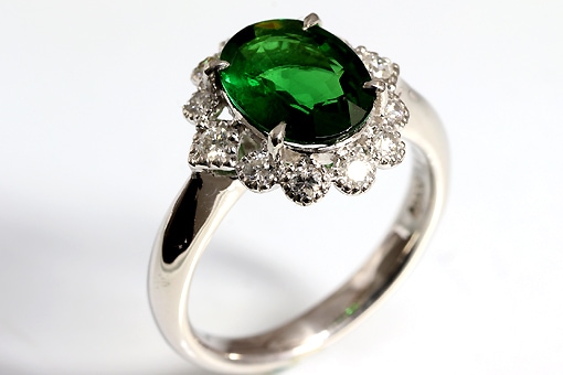 k-2-et1-8-20【Gガーネット2.46cts&ダイヤ0.34cts】Pt900リング