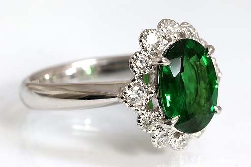 k-2-et1-8-20【Gガーネット2.46cts&ダイヤ0.34cts】Pt900リング