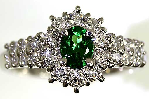 k-2-15g0153【Gガーネット0.54cts&ダイヤ0.67cts】Pt900リング